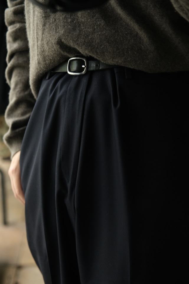 Utah/"BARONI" wool slack pants/navy