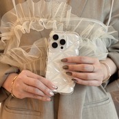 ［ phone case ］clear argyle