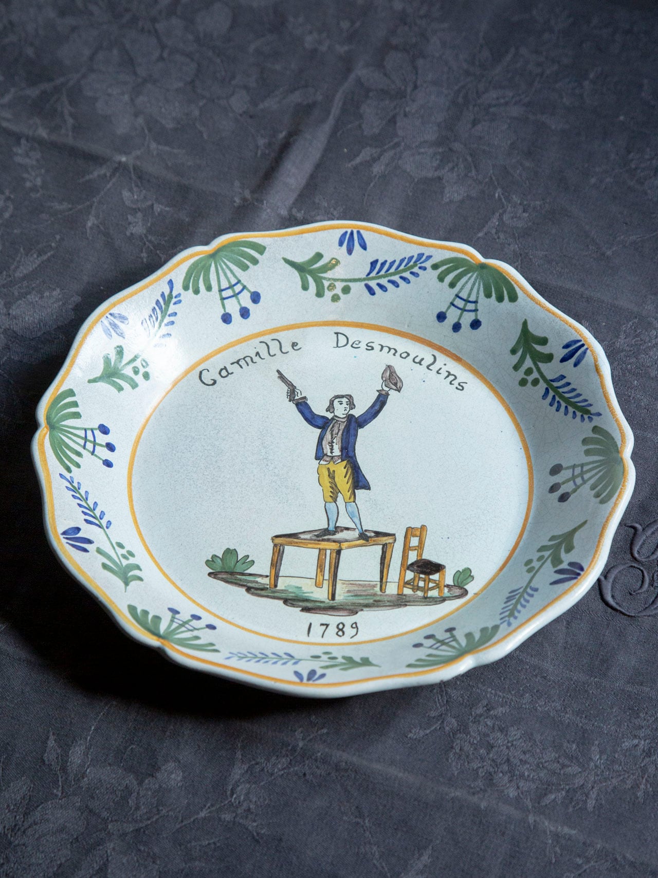 E Bourgeois plate 23.5＜エミール・ブルジョワ・フランスアンティーク