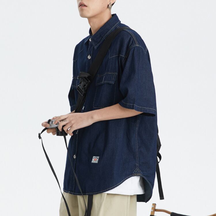 ★DENIM LAPEL SHIRT JACKET　　　A0630