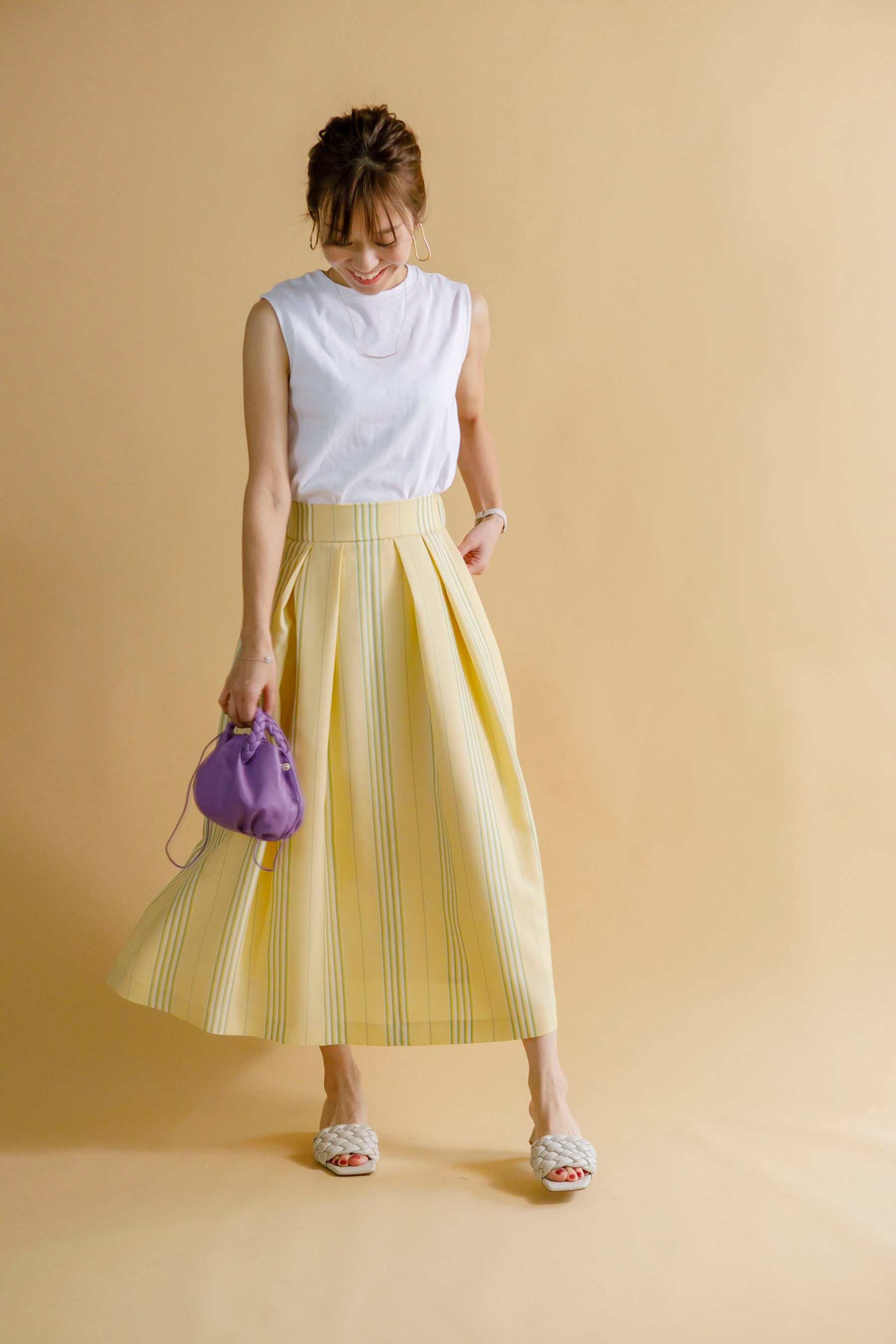 な*ん様 anplegant ウエストマークタックスカート ウェストマークタックスカート | anplegant