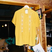 ESTRELLA STANDARD S/S REJILLADA キューバシャツ マスタード