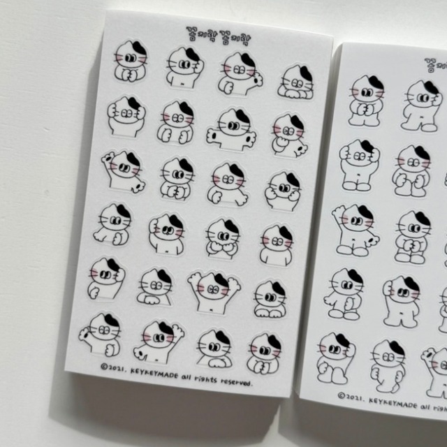 ★予約 KEYKEYMADE 〔sticker -꼼지락꼼지락 2種類-〕