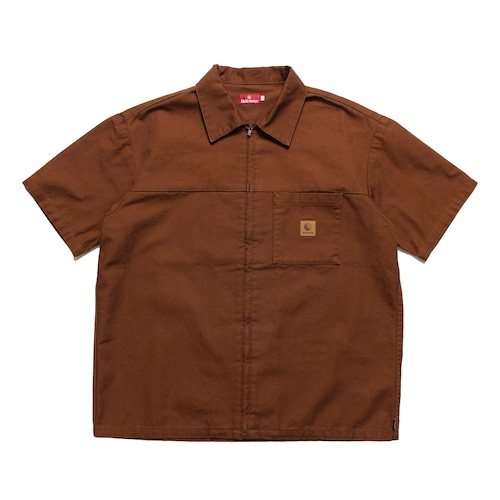 HELLRAZOR｜DUCK ZIP SHIRT -walnut-