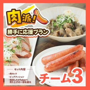 牛・豚・鳥　肉のフェスティバル＆カーニバルデパ地下で人気の高級レストランが作る 「調理までやっておきました」セット！ノベルティ＋勝手に応援プラン　チーム３