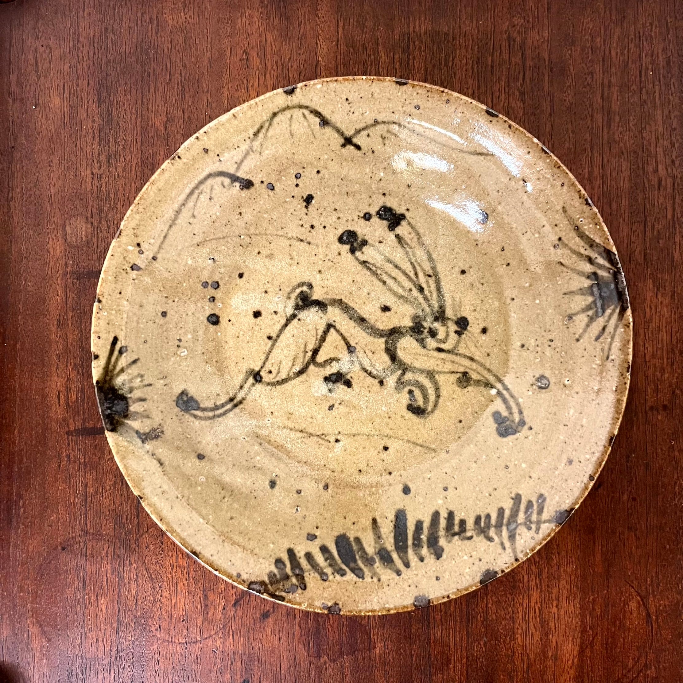 bakateee 陶器 絵唐津手皿 うさぎ(工藤真人) KM-220 | うつわの店 醉器