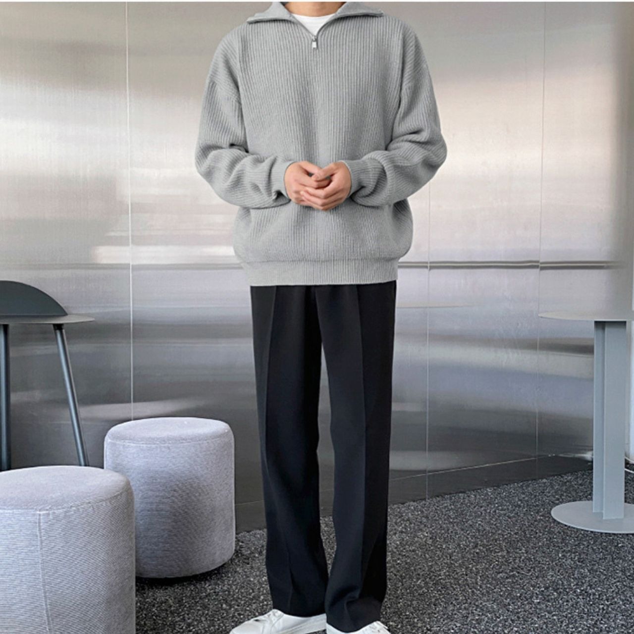 ジッププルオーバーニット　MT0080390