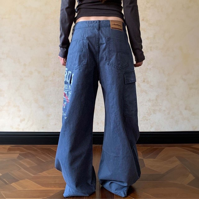 グラフィックロゴカーゴストレートパンツ 3col   R01662