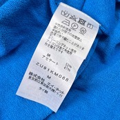 ZUCCA ズッカ 長方形 デザイン シャツ カットソー M/ブルー レディース
