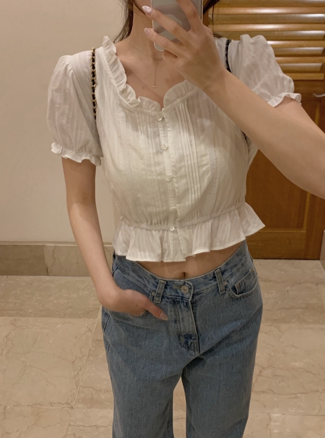 (予約) vegetable / Ellerose blouse 1color