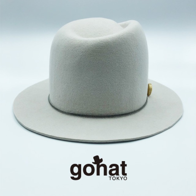 Wool FEDORA HAT / ホワイトグレー 帽子 ハット HAT フェドラ