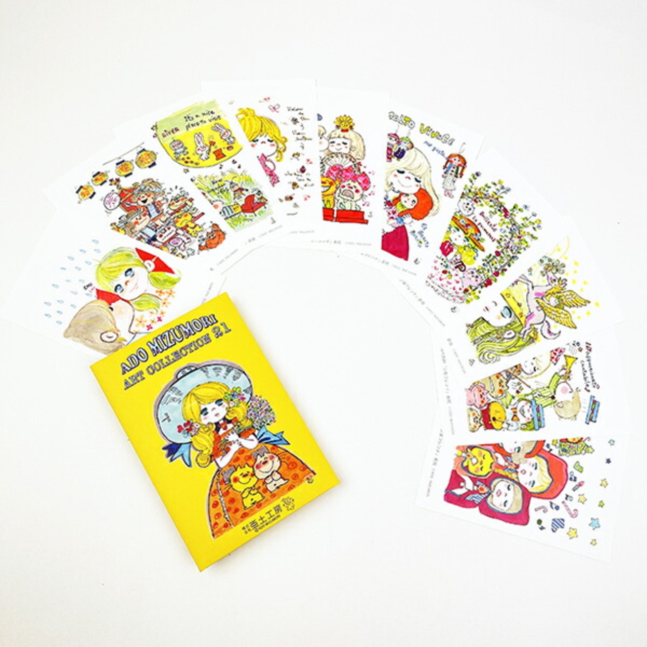 水森亜土 ポストカードセットVOL.21 10枚入り 亜土ちゃん 文具 