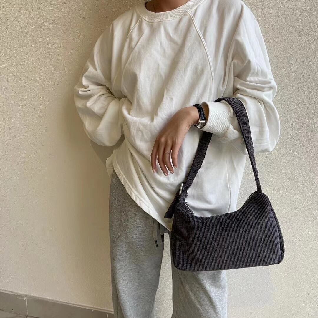 コーデュロイ　ハンドバッグ　AS119-8101-1