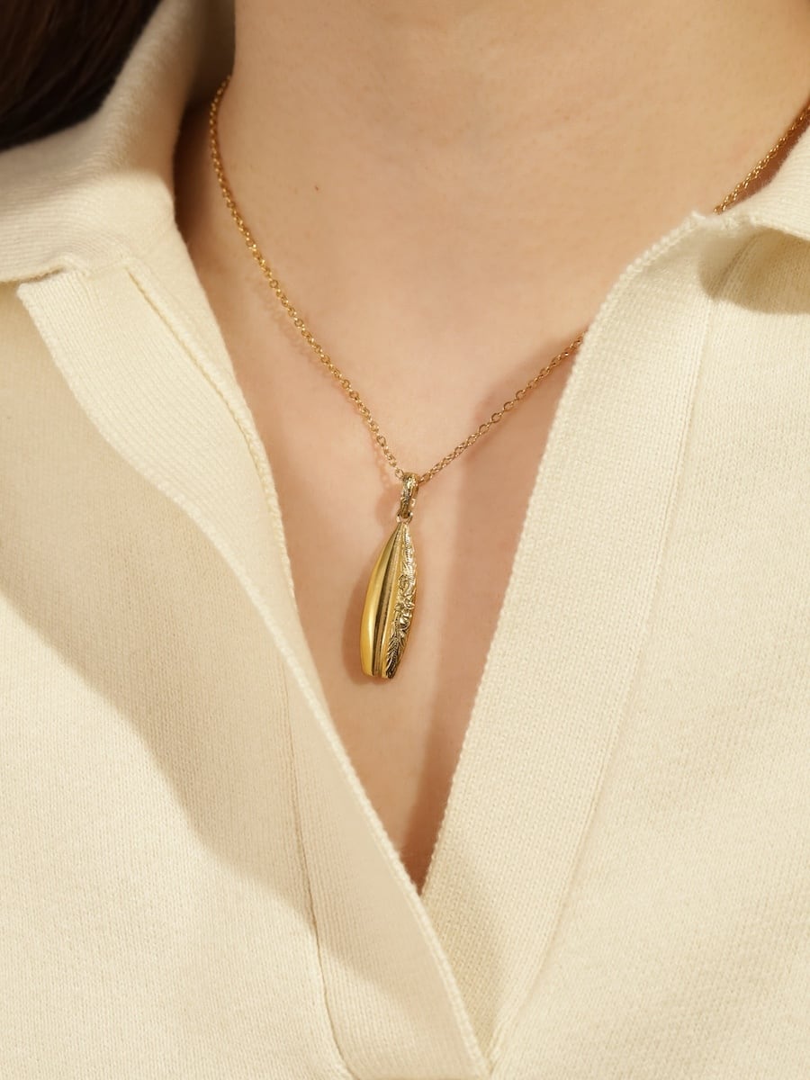 ❧ハワイアンアクセサリー№502❧ 316L hawaiian surfboard & sun 2way necklace #n24 | rani