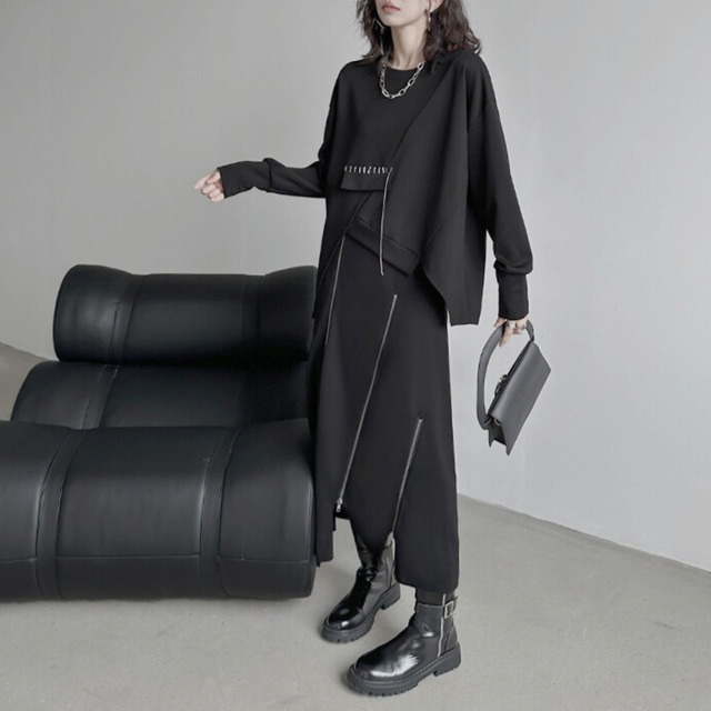 Plain long sleeve top C0489