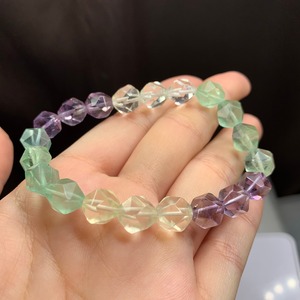 mixストーン・ダイヤモンドカット☆デザインブレスレット