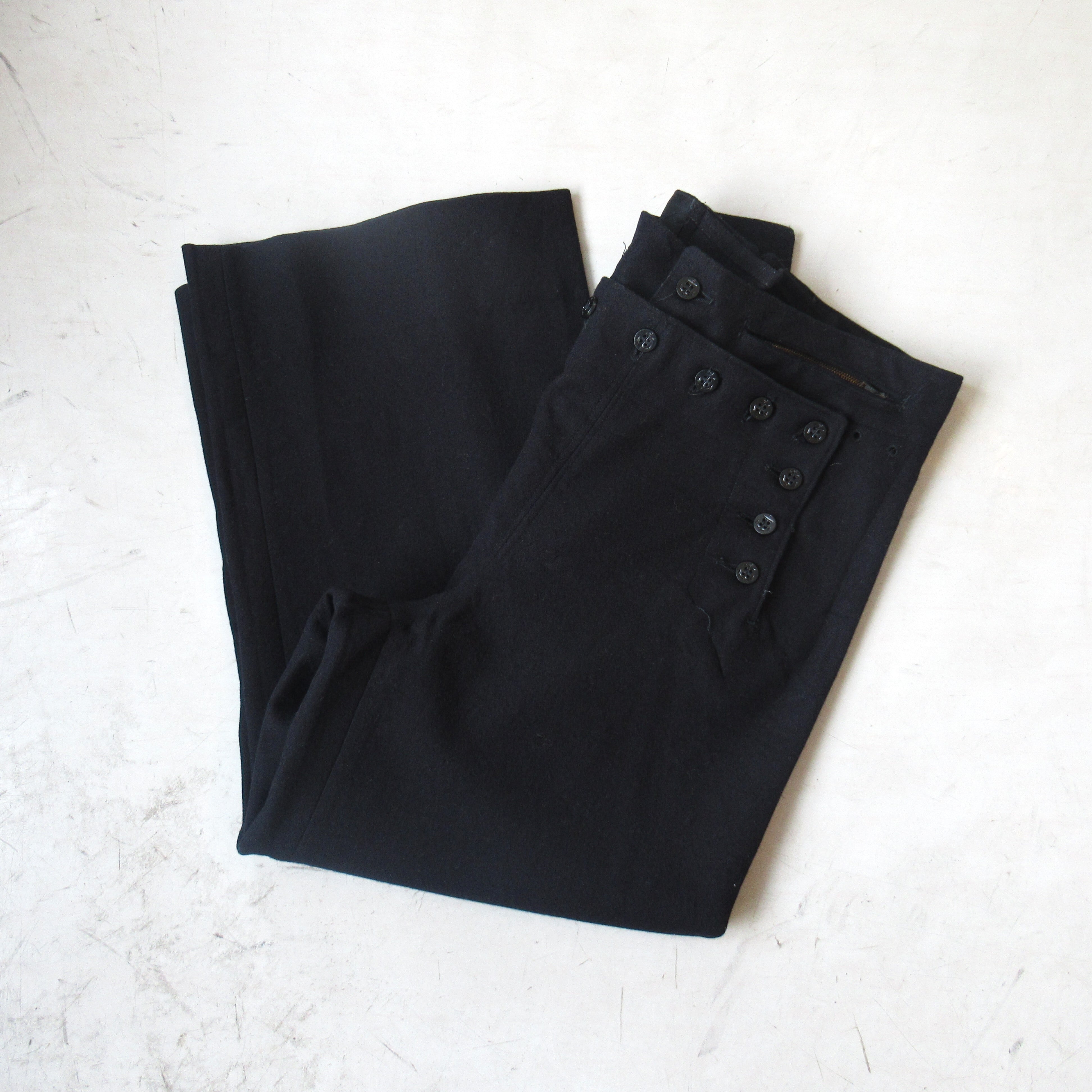 40S U.S.NAVY WOOL SAILORPANTS【About W32 L28】 | drop by