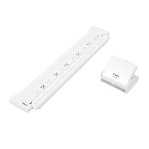 【新着特価】カール事務器 リングノート用 ゲージパンチ 国際標準 1/3インチ(8.47mm)ピッチ 角穴 A4/34穴 B5/29穴 A5/24穴 5枚 ホワイト 日本 GP-2429