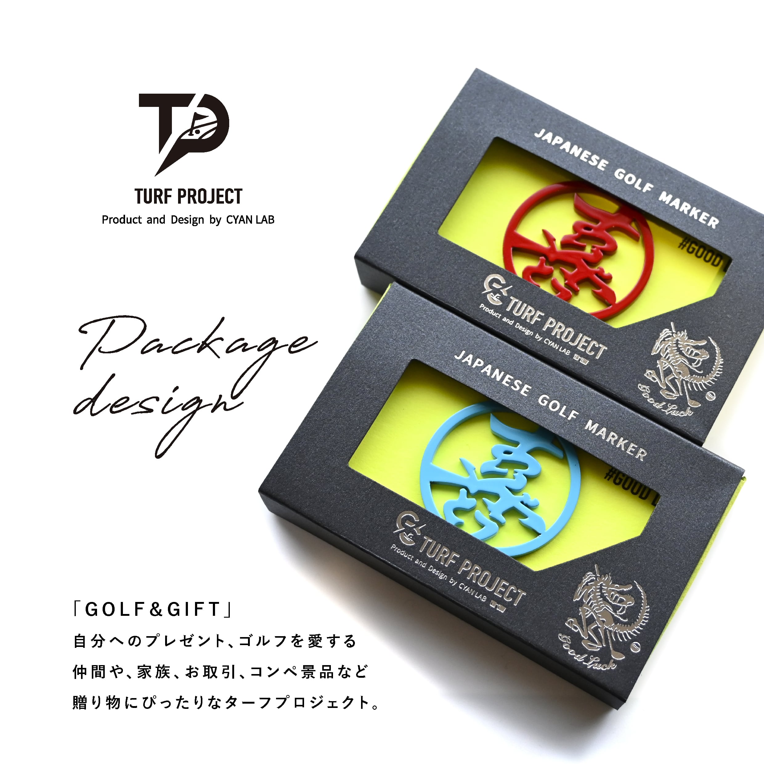 GOOD LUCK / モデル名：喜ありがとう/ ゴルフ運を呼び寄せるメタル