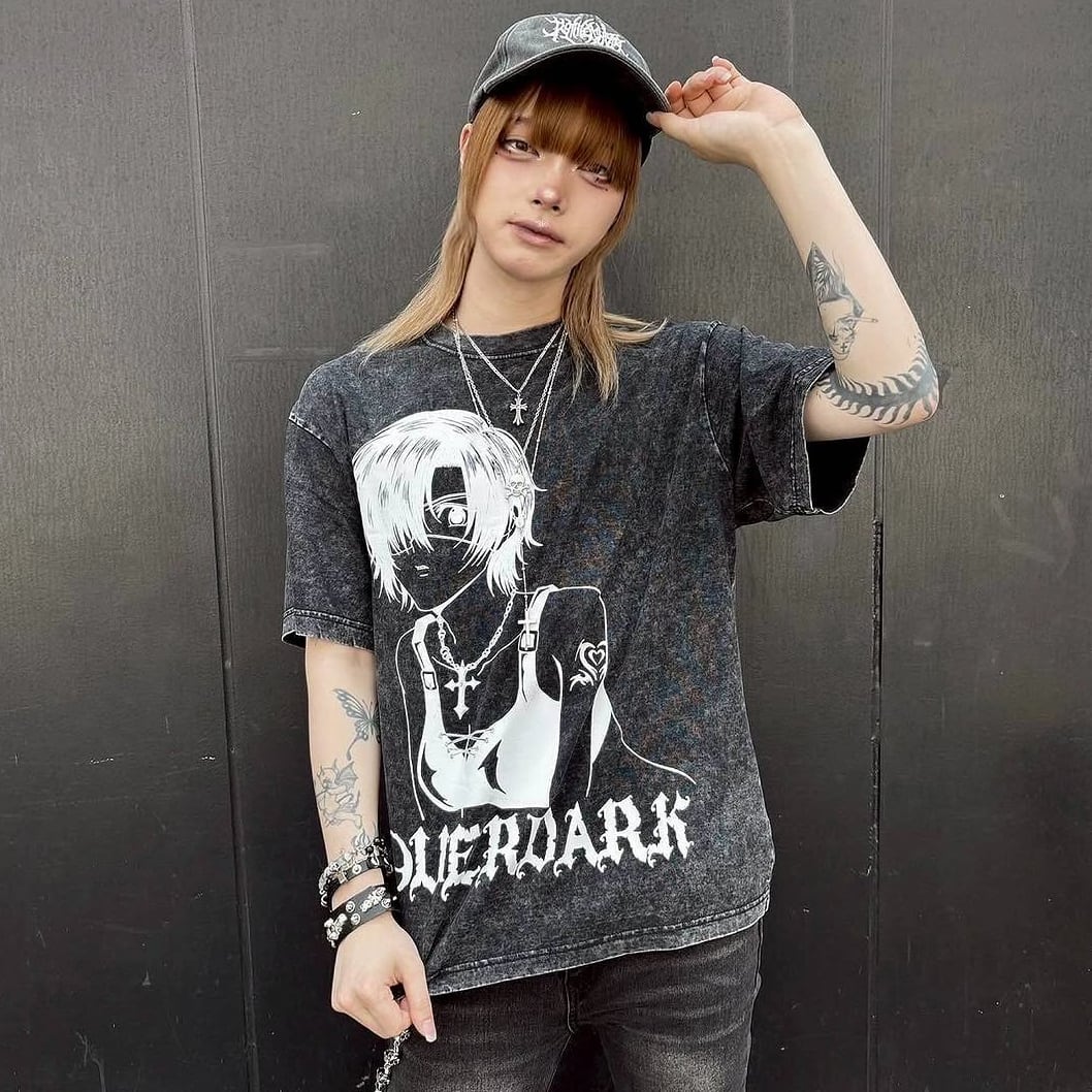 眼帯GIRL ウォッシュTシャツ | VOLCAN&APHRODITE