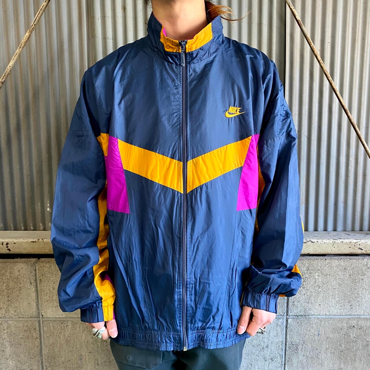 Y2K NIKE ナイキ　銀タグ　ビンテージ　中綿ジャケット　XL