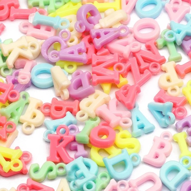 イニシャルビーズ(2個)【B-0081】