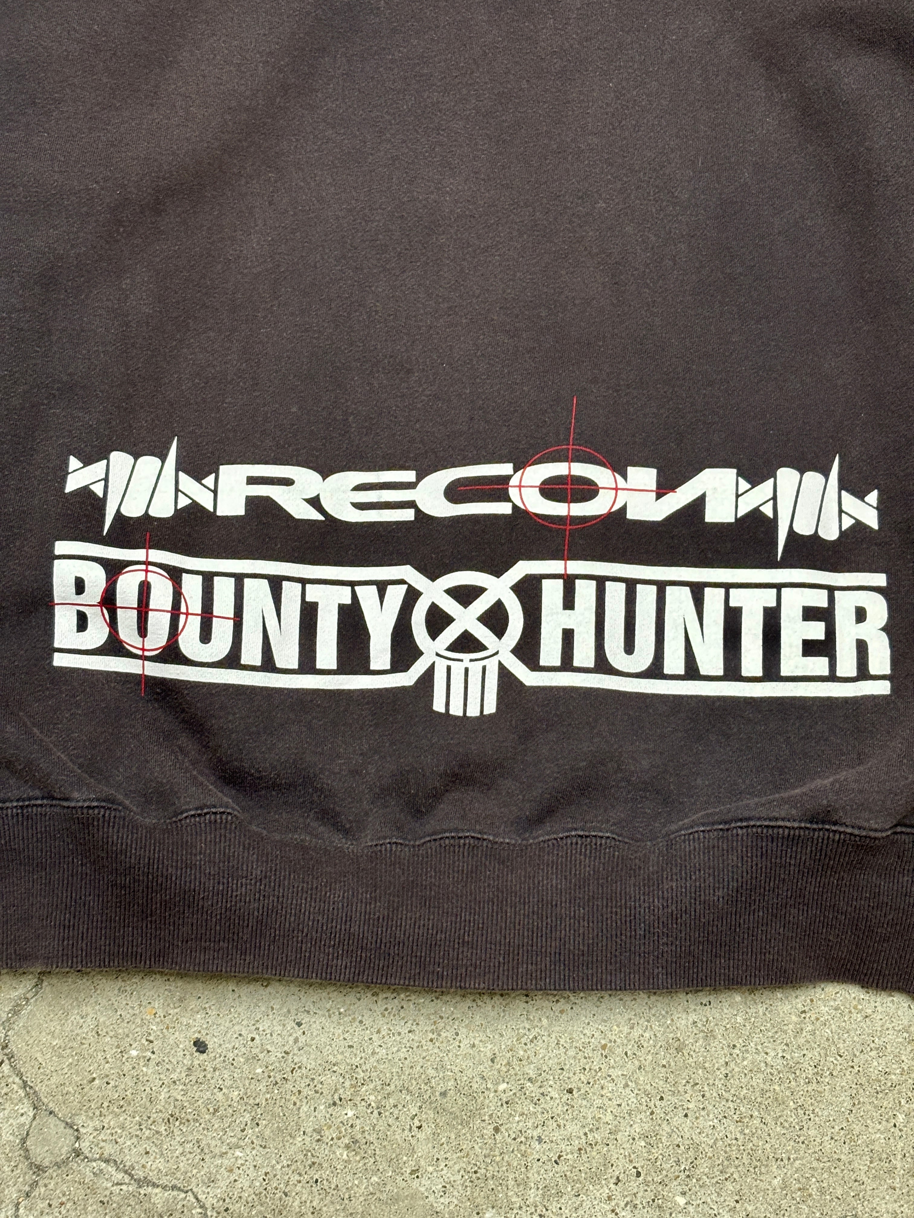 00s BOUNTY HUNTER × RECON/Logo print Hoodie/L～XL相当/ロゴ