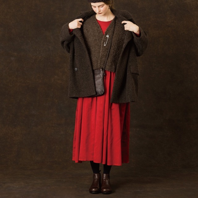 maison de soil (メゾンドソイル) シルク 薄キルティング バンドカラーシャツジャケット STITCHED BANGALORE SILK PLAIN BANDED COLLAR SHIRT