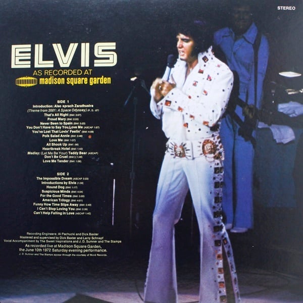 Elvis Presley / Elvis As Recorded At Madison Square Garden = エルヴィス・オン・ツアー [SX-86] - 画像2