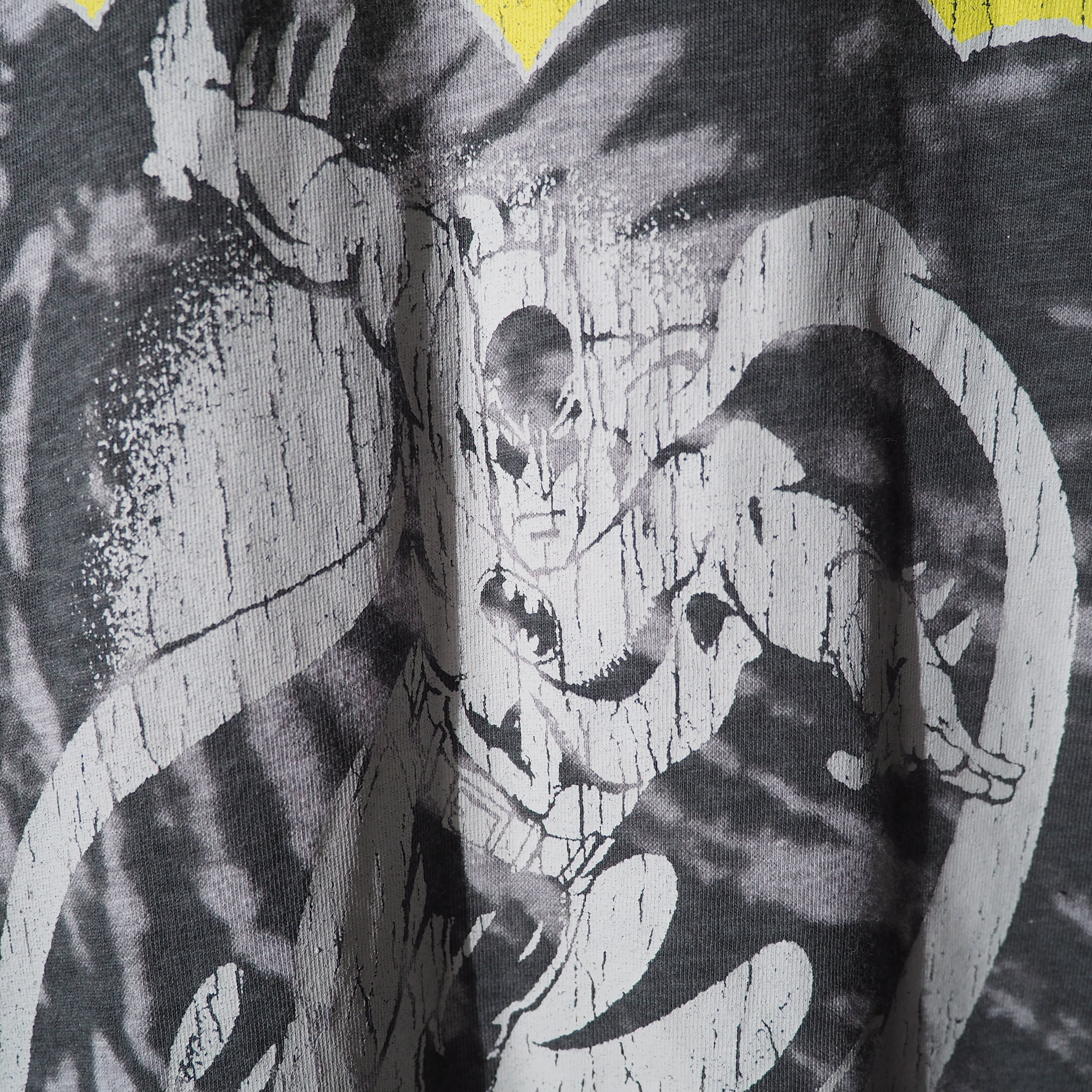 ” BATMAN ” Faint printed Tie dye dyeing long sleeve Tee