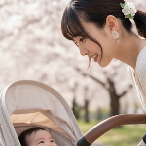 はじまりの桜　耳飾り