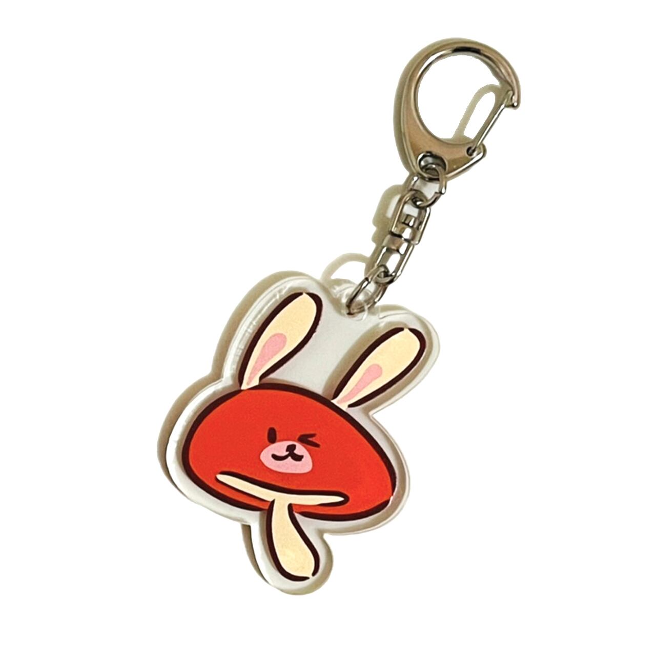 しいたけうさぎのキーホルダー | ユキノフSHOP