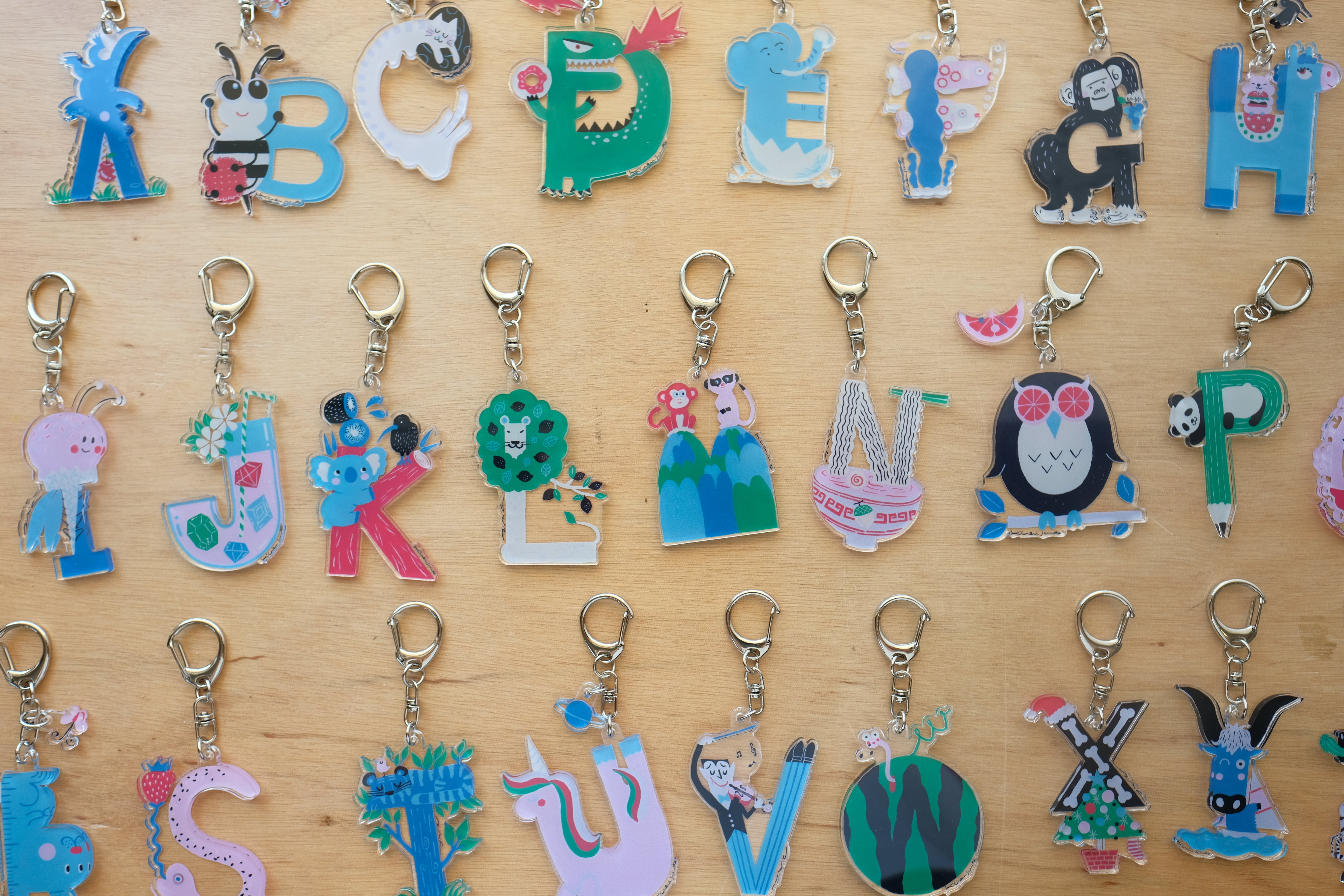 キーホルダー ALPHABET KEYHOLDER／R | HORITA STORE