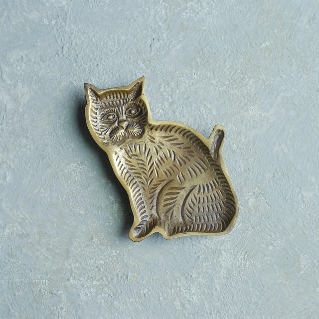 何か言いたげにこちらを見つめる、ネコのトレイ