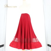 社交ダンス 衣装 スタンダード スカート レッスンウェア Legend Pro タカダンス レッド系 赤 練習着 フォーマル シンプル 派手 レース カジュアル パーティー 伸縮性 ウエストゴム フレアスカート コスチューム ダンス練習衣装 レディース おしゃれ 動きやすい 上品 デュエット 発表会 鮮やか 体型カバー 使い回し さりげない おすすめ