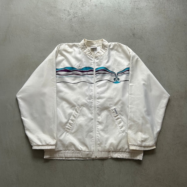 1980s Adidas "Ivan Lendl" Zip Up Polyester Jacket【高円寺店】