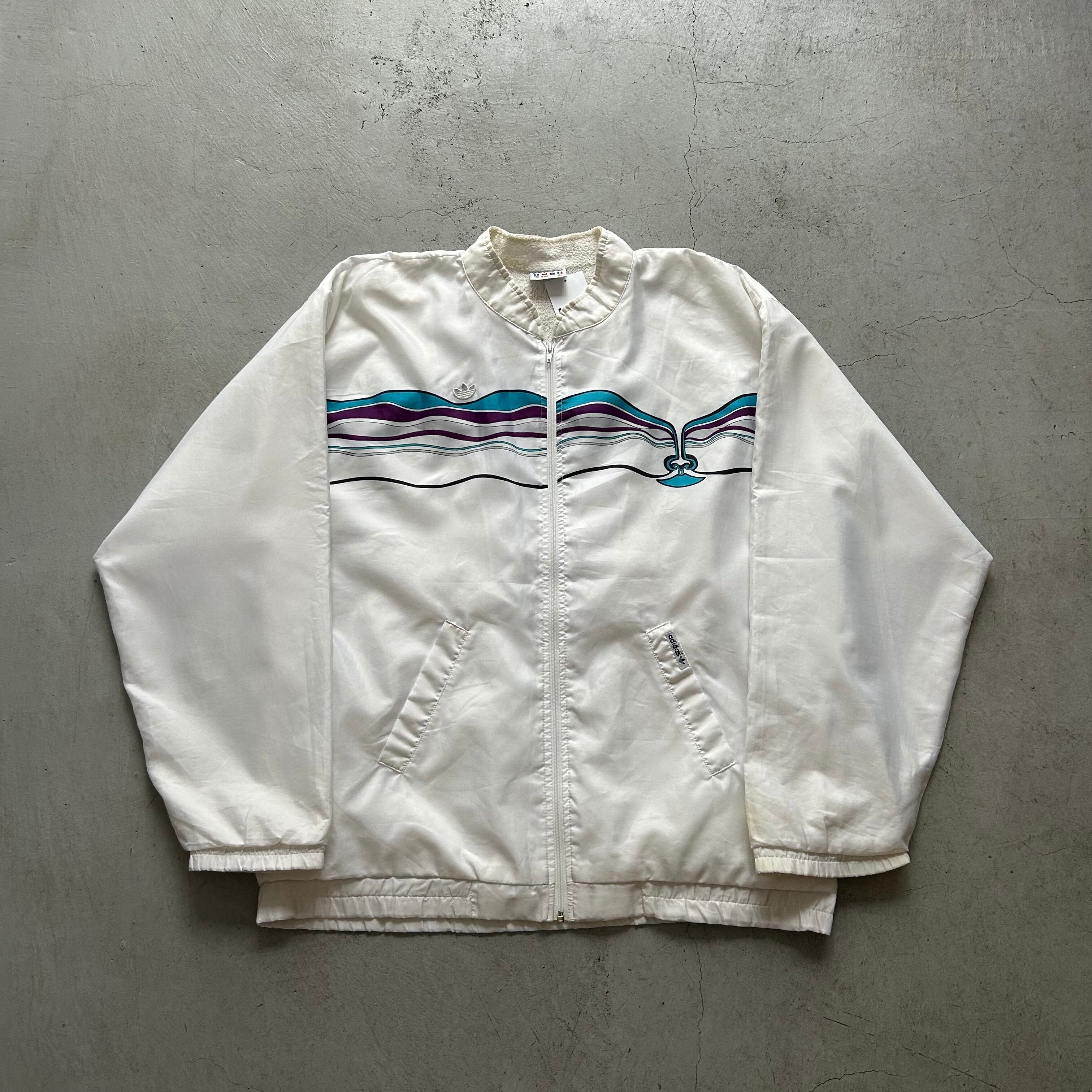 1980s Adidas zip up polyester jacket【高円寺店】