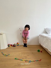 【取寄】EGG TOAST ｜パンプキンパンツ（ワッフルフラワー）｜秋服｜韓国子供服｜26/AT