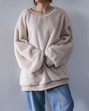Volume Fur Pullover (Ecru)