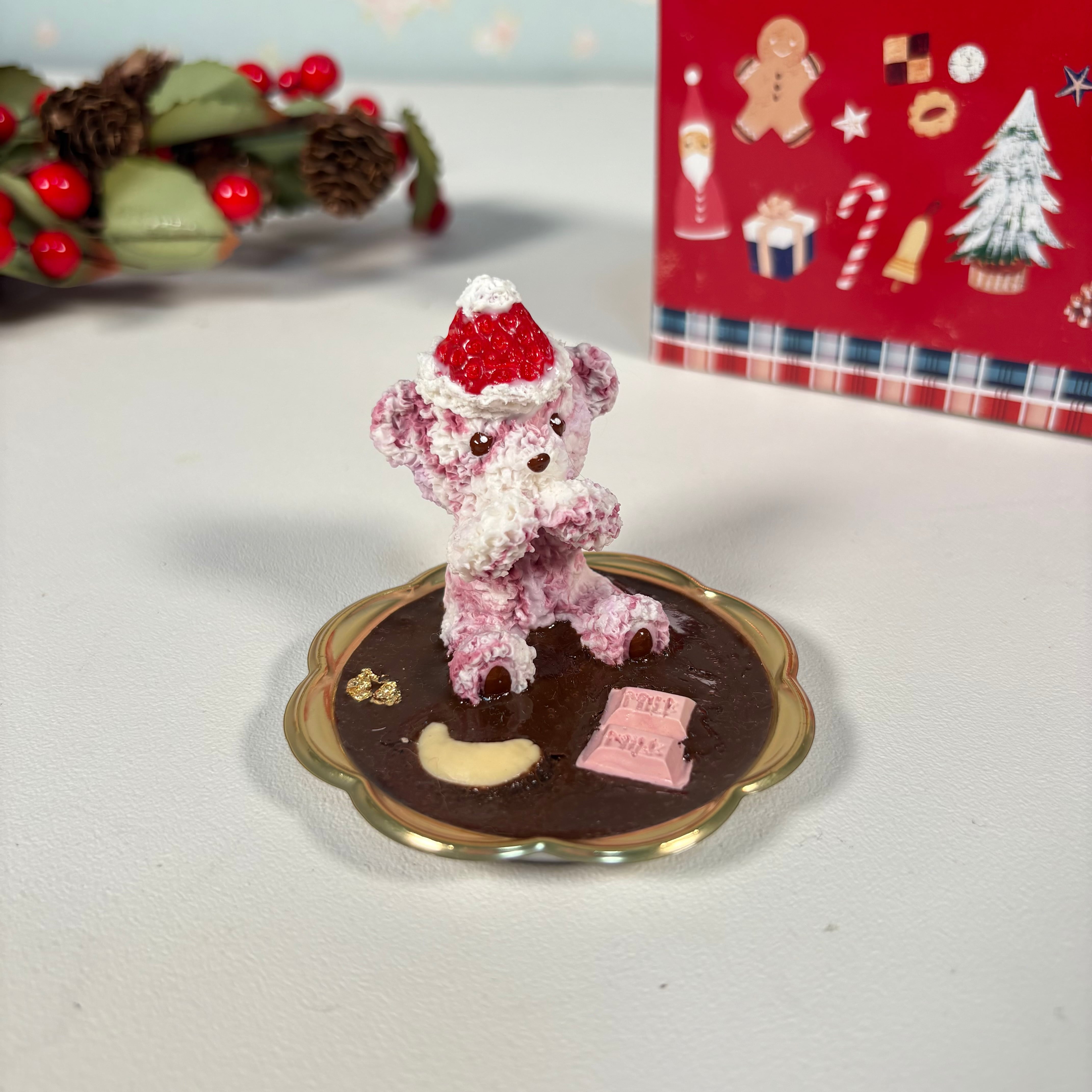 レアくまサンタバークチョコアクセサリートレイ