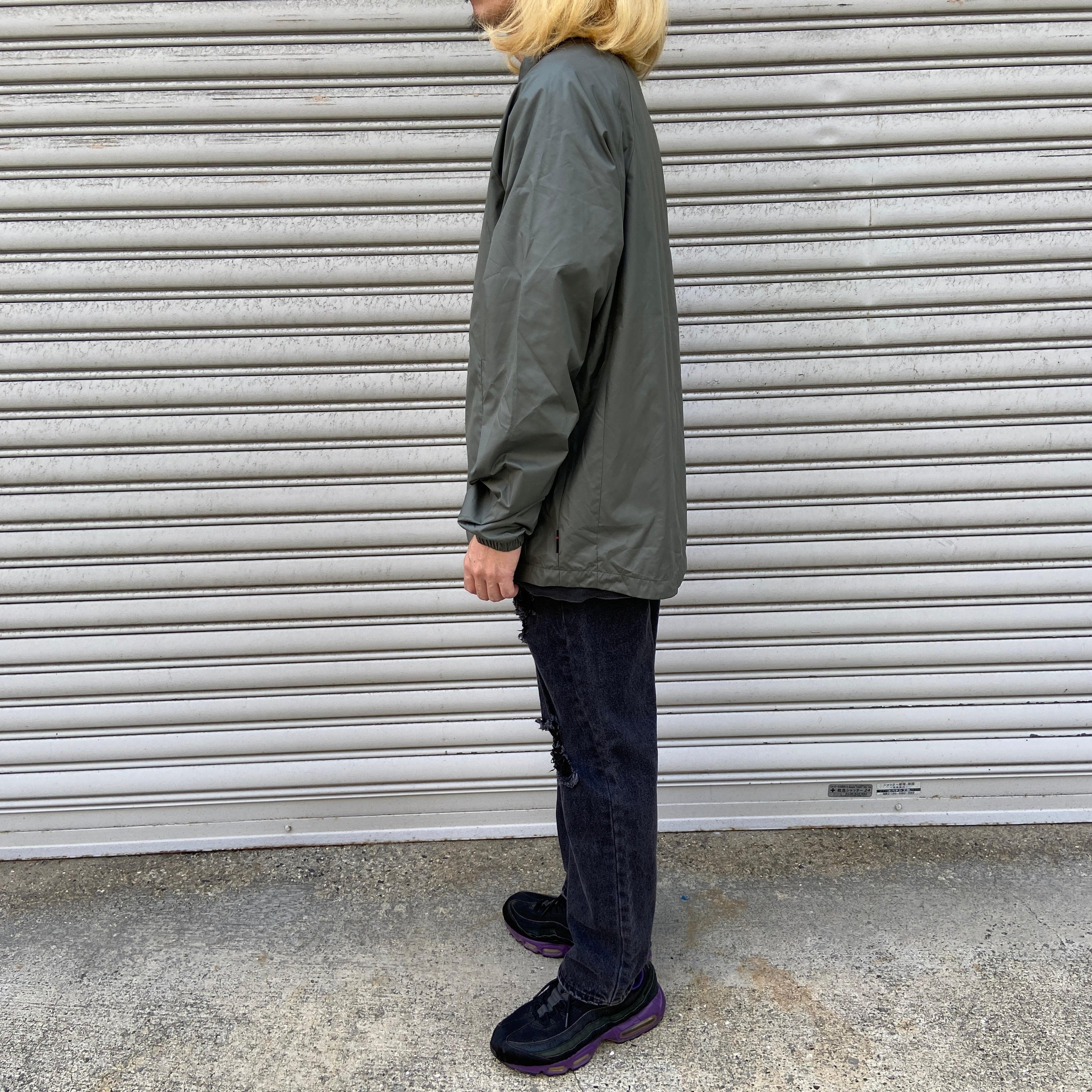 新品 JORDAN ジョーダン ナイロンコーチジャケット カーキ M