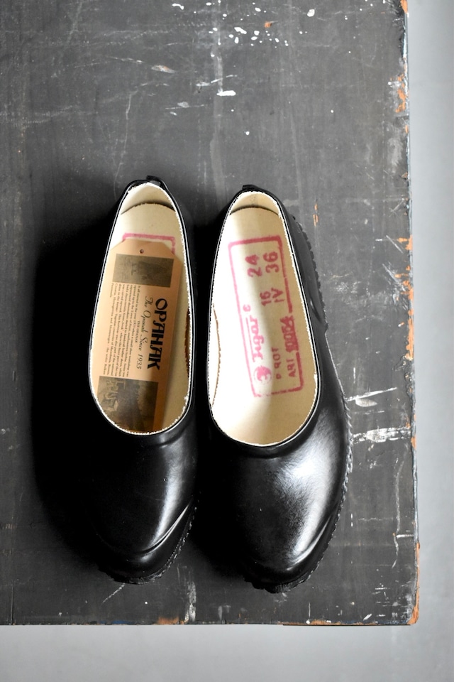 “NEW“ OPANAK rubber shoes “slip-on“ 【BLACK】