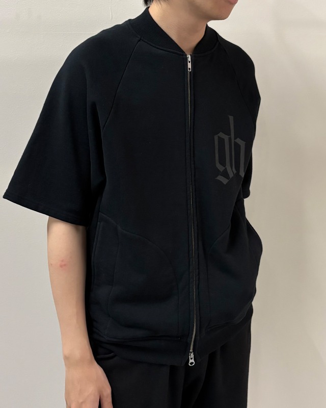 【GOMME HOMME】double zip sweat t-shirt