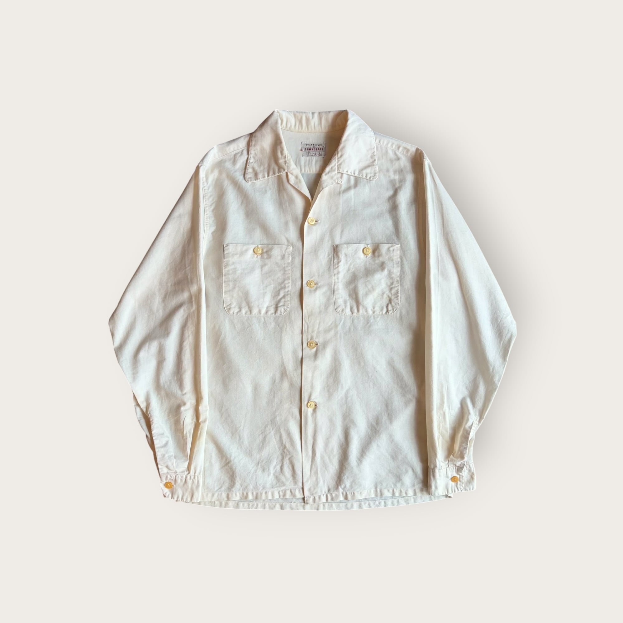 50〜60s ボウリングシャツ フロッキー チェーンステッチ ツートン 運送