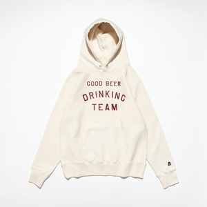 TACOMA FUJI RECORDS / GOOD BEER DRINKING TEAM HOODIE designed by Shuntaro Watanabe