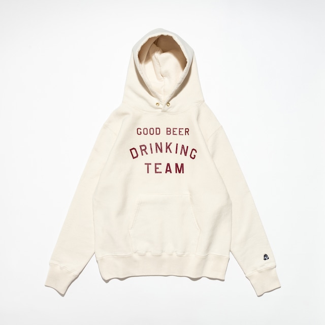 TACOMA FUJI RECORDS / GOOD BEER DRINKING TEAM HOODIE designed by Shuntaro Watanabe