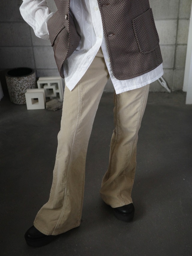 ＜vintage＞corduroy line flare pants