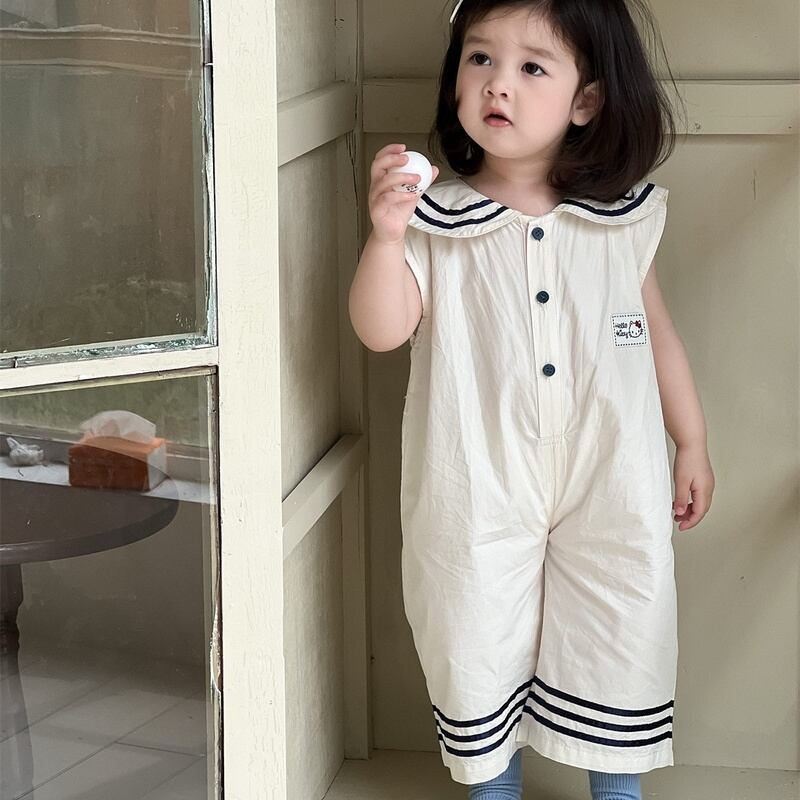 【BABY】韓国風 ネゴノースリーブオールインワン