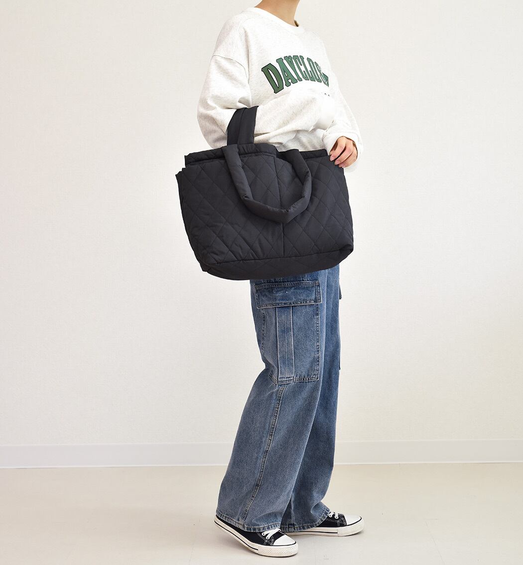 メール便】2WayA4キルティングトートバッグ／bag302 | DAY CLOSET
