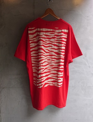 BAA COSTUME MFG."Wild Back Tee" Red × White Color